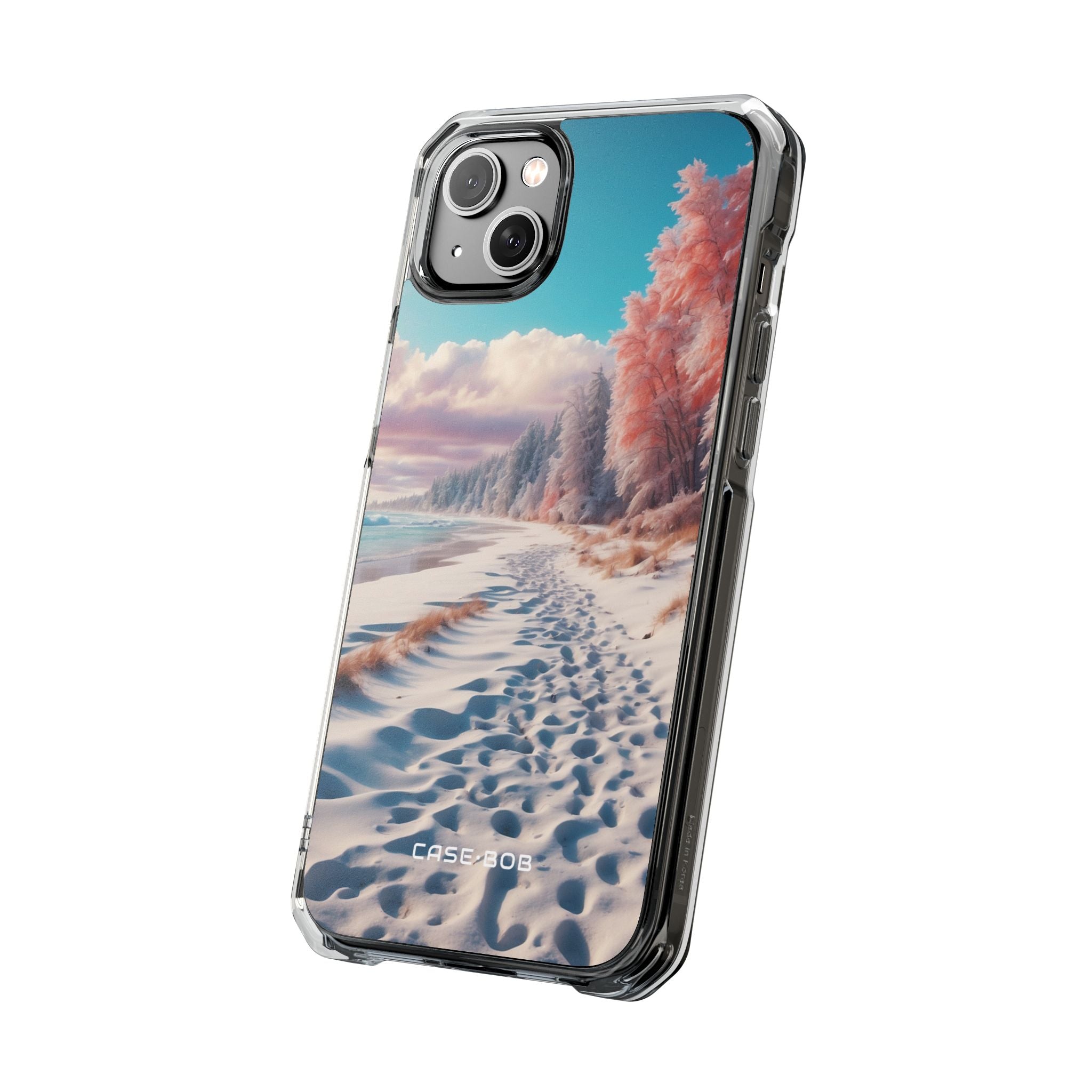 Snowy Footprints iPhone 14 Plus Case - Impact
