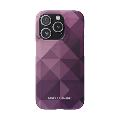 Gradient Purple Mosaic iPhone 15 - Slim Phone Case