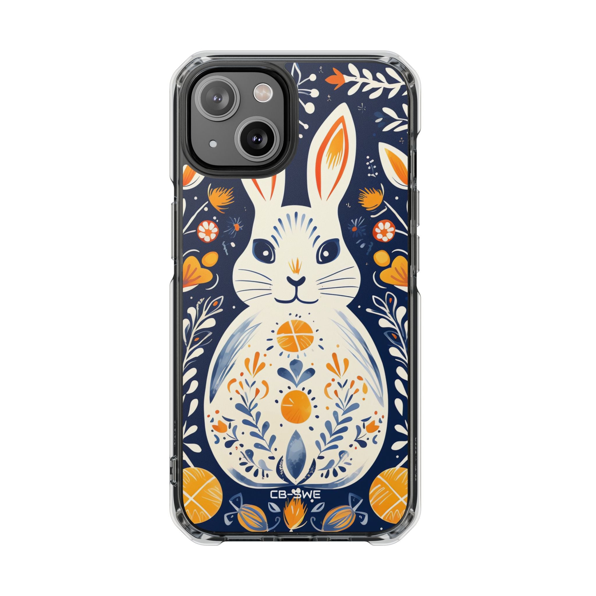 Floral Rabbit Joy iPhone Case - Impact