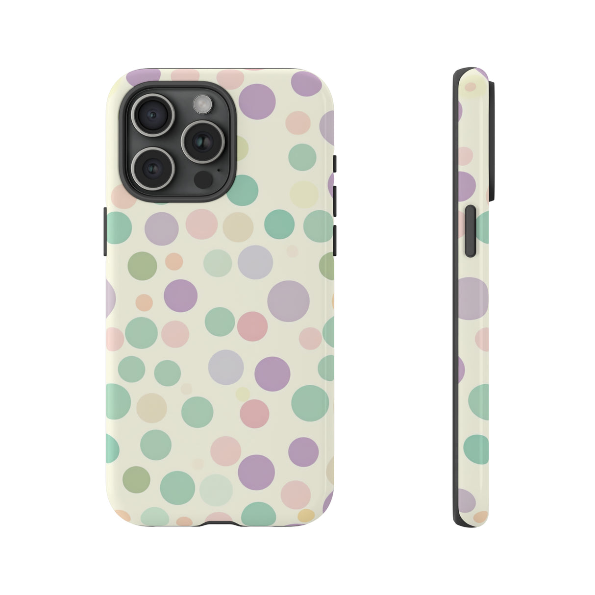 Polka Dot Pastel Harmony - Protective Phone Case