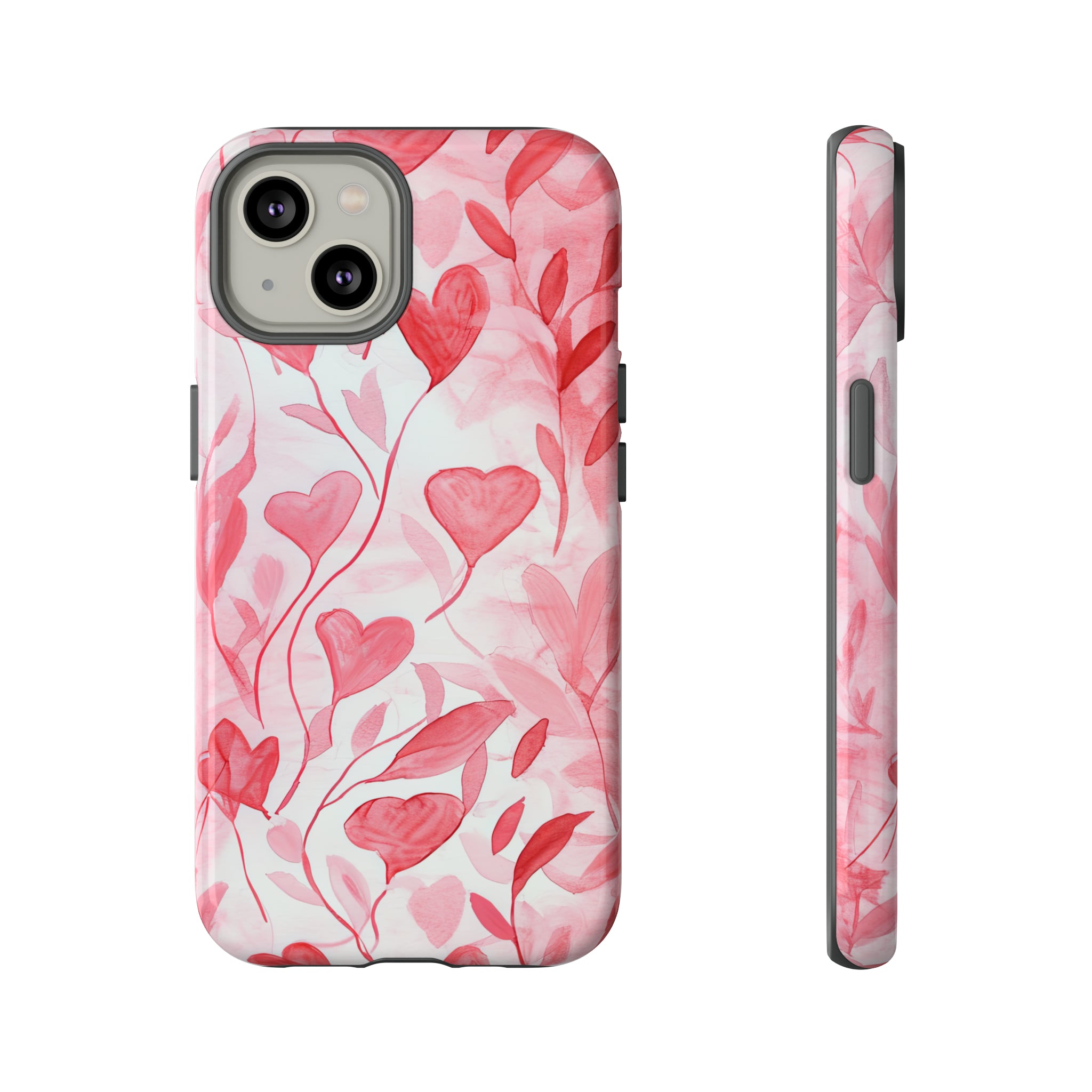 Cupid's Intertwined Hearts - Protective Phone Case