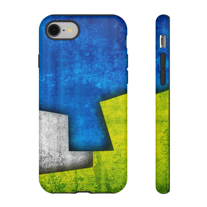 Blue Abstract Art - Protective Phone Case