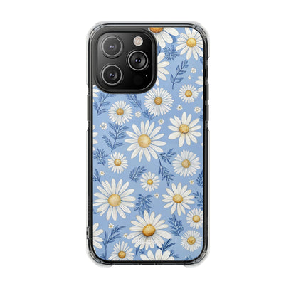 Daisies On Blue iPhone Case - Impact