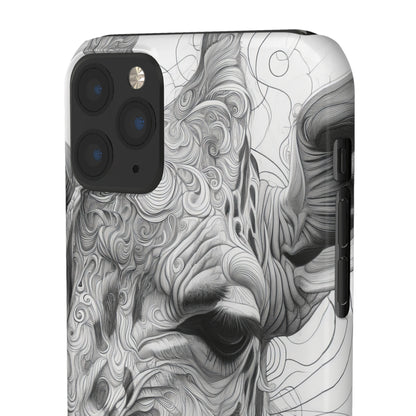 Monochrome Giraffe | Slim Phone Case for iPhone