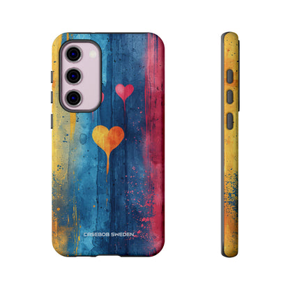 Hearts Watercolor Art - Tough Samsung S23 Phone Case