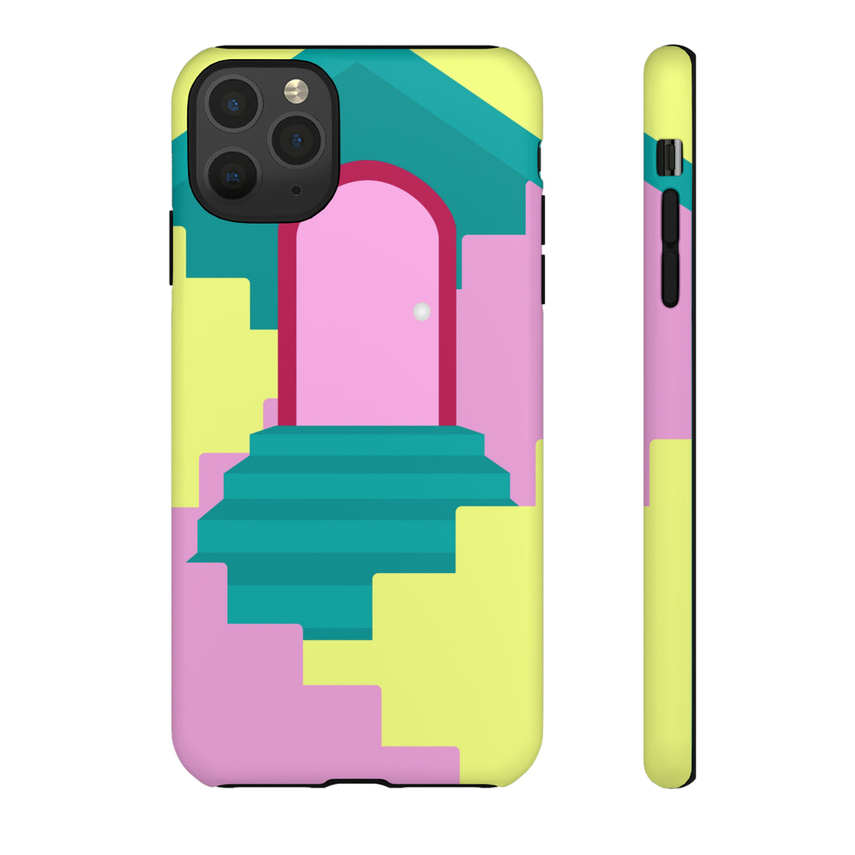 Vector Illustration of Stairs - Protective Phone Case