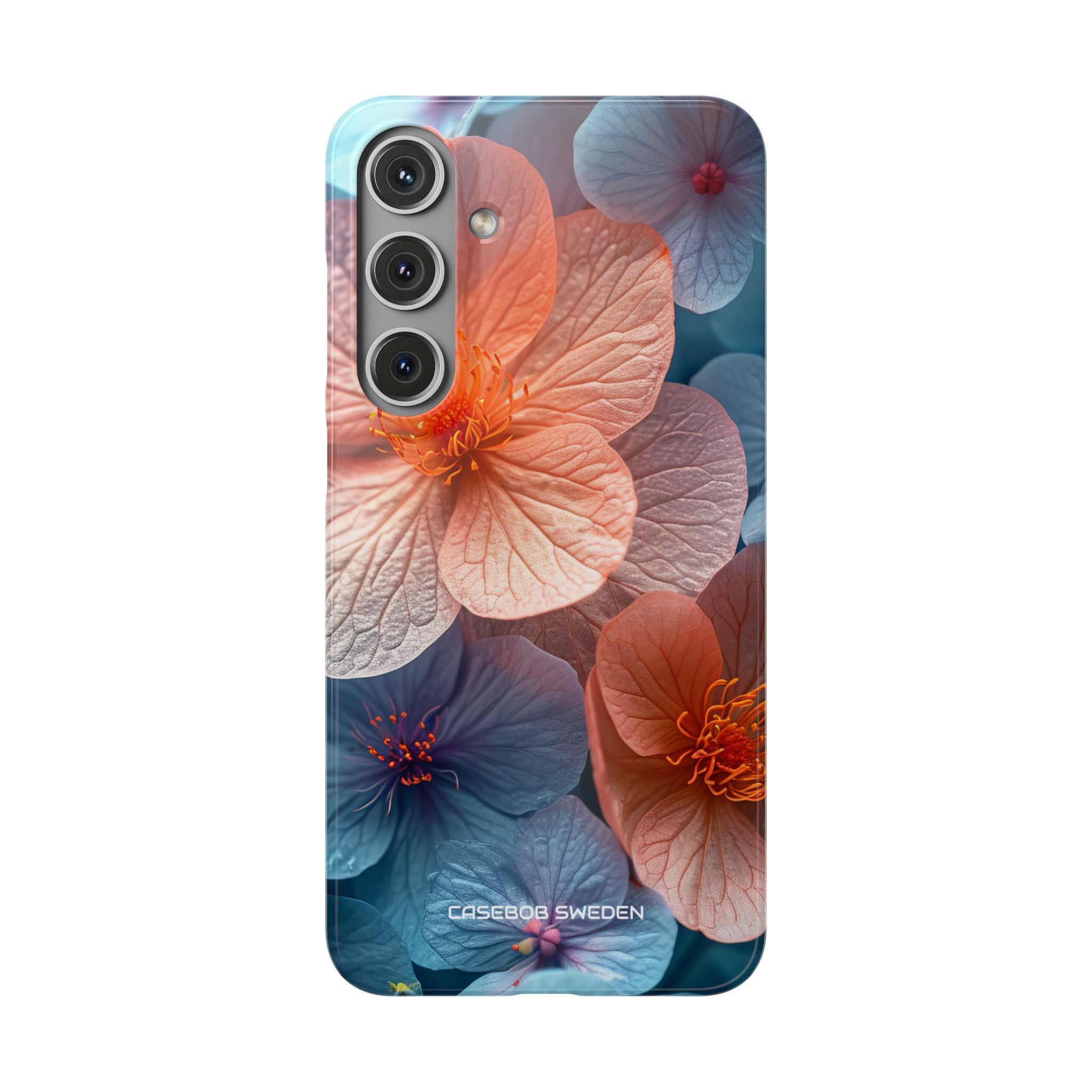 Peach Blossom Serenity - Slim Samsung S24 Phone Case