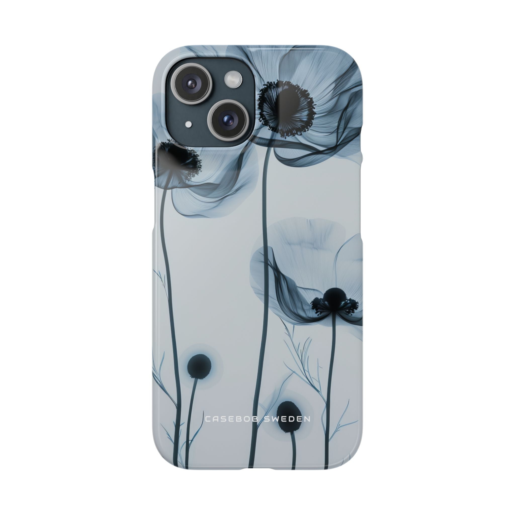 Ethereal X-Ray Flowers iPhone 15 - Slim Phone Case