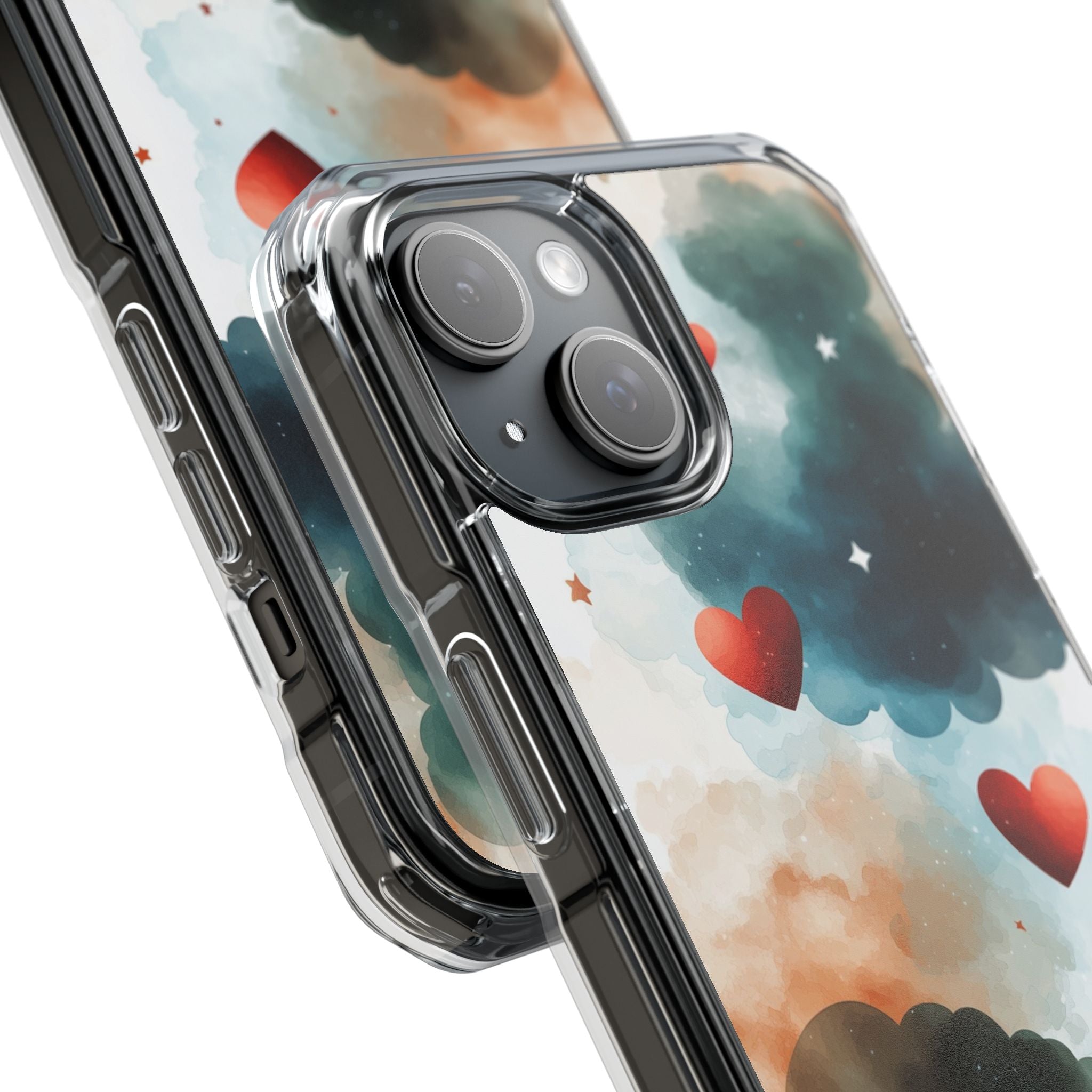 Floating Hearts Dance iPhone Case - Impact