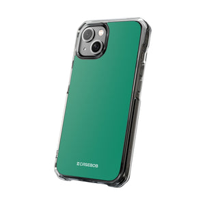 Emerald Green Shade | Phone Case for iPhone (Clear Impact Case - Magnetic)