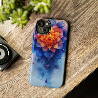 Blue Rose Mandala Serenity - Protective Phone Case