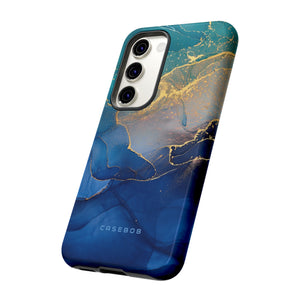 Blue Alcohol Ink - Protective Phone Case