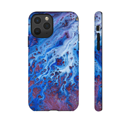 Ice Blue River Ink Art iPhone Case (Protective) iPhone 11 Pro Matte Phone Case