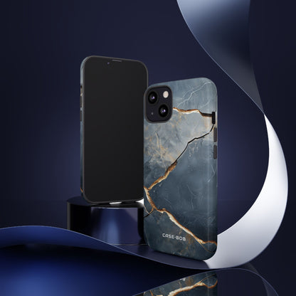 Jagged Vein Navy iPhone 13 Case - Tough