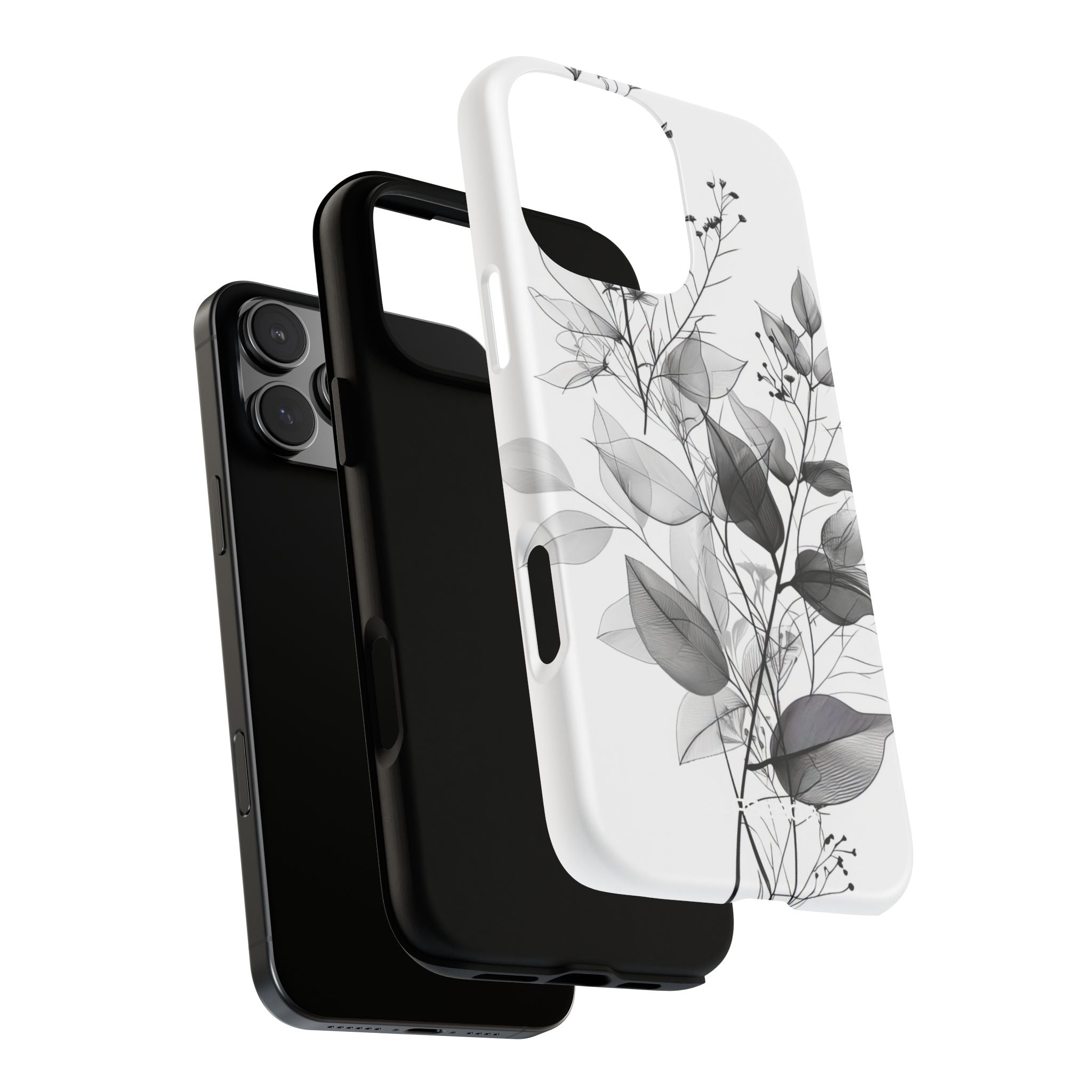 Botanical Elegance in Monochrome - for iPhone 16