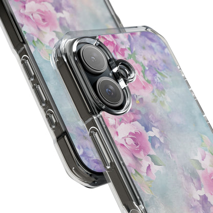 Dreamy Floral Watercolor - Clear Impact iPhone 16 Phone Case