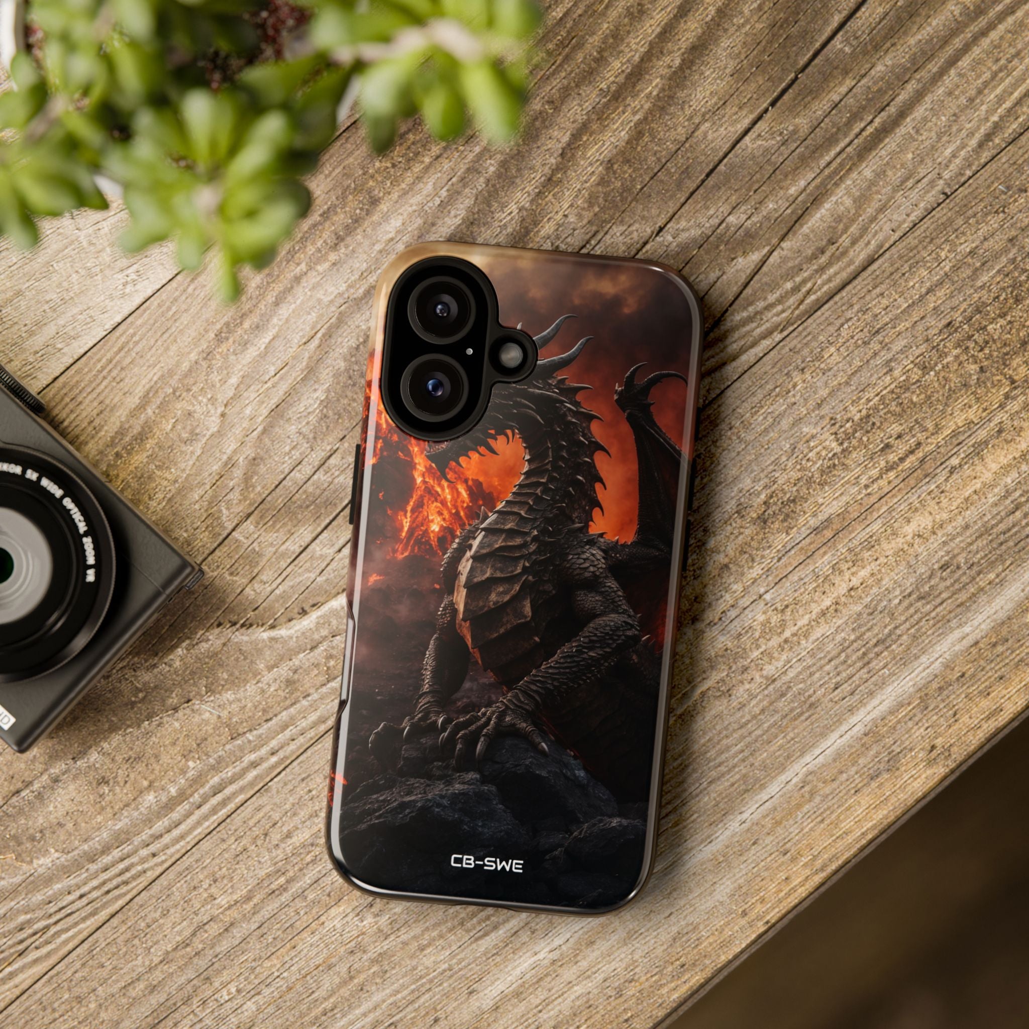 Fiery Dragon Soars - iPhone Case