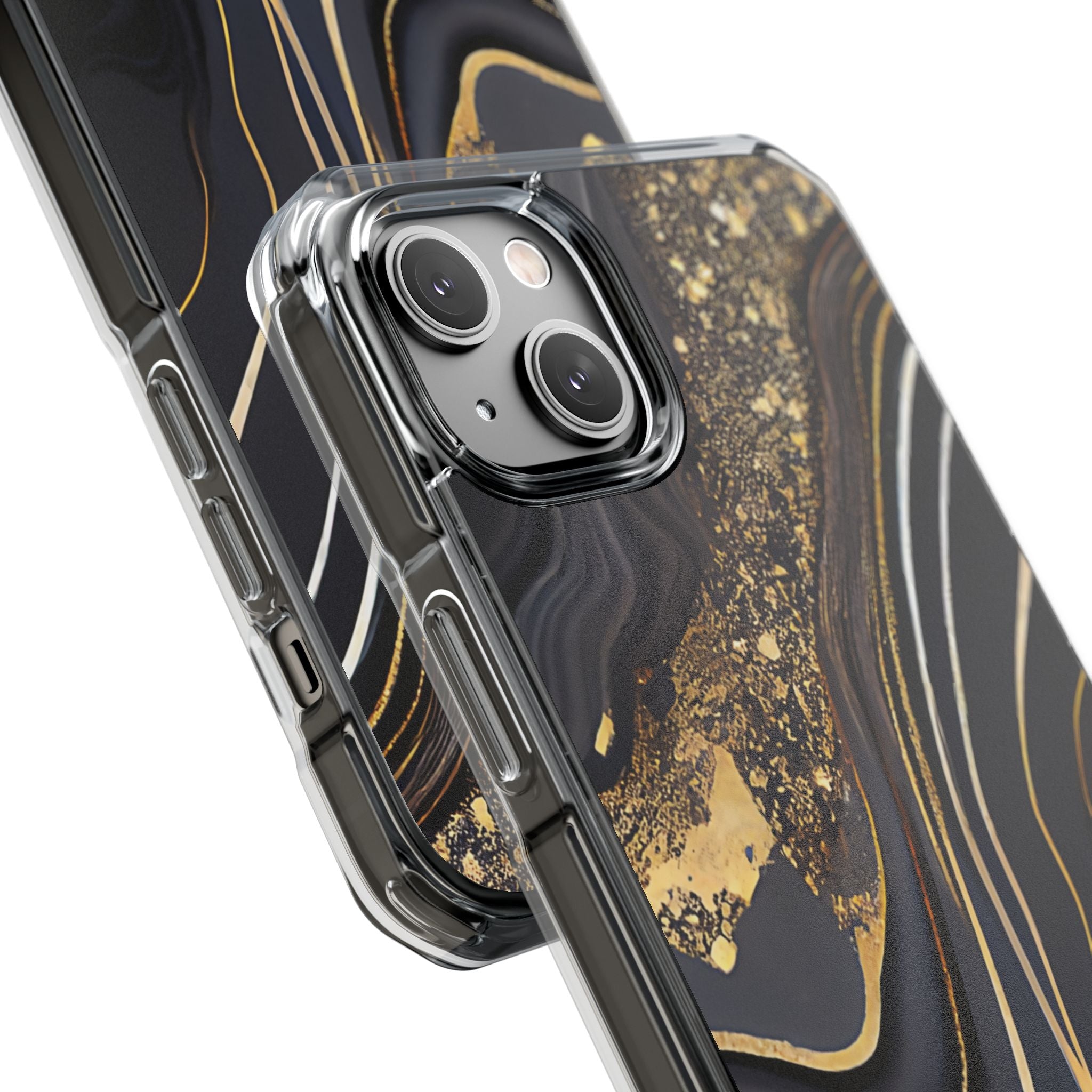Elegant Gold Streams iPhone Case - Impact
