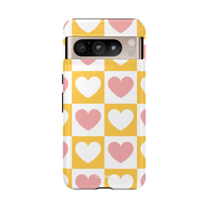 Heart Grid Harmony - Google Pixel Case