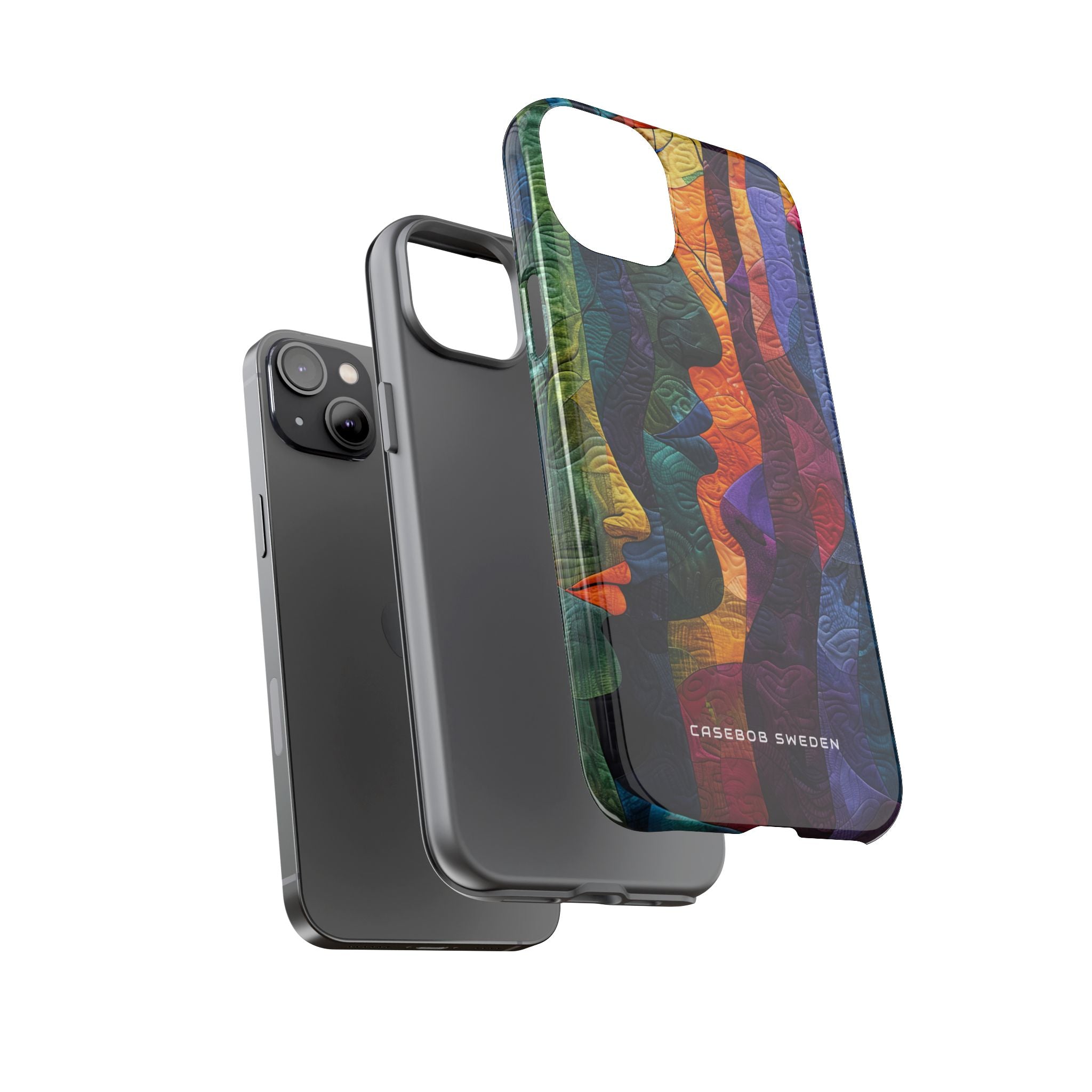 Harmonized Faces and Nature Fusion iPhone 14 - Tough Phone Case