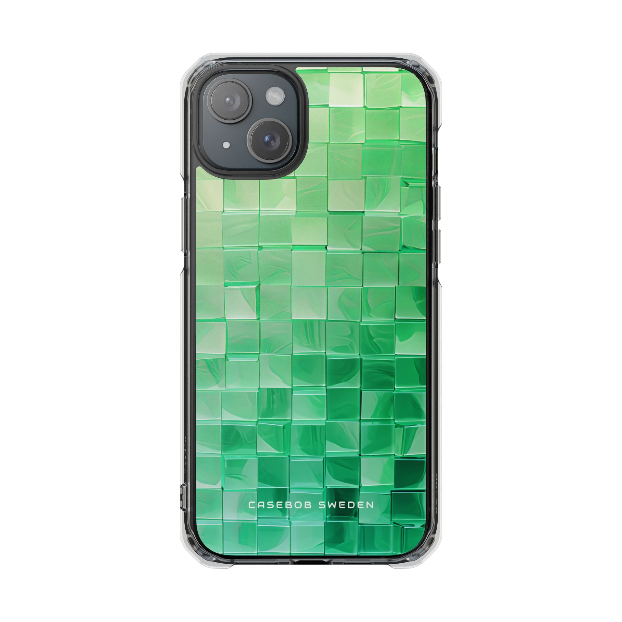 Gradient Verdegrid iPhone 15 - Clear Impact Phone Case