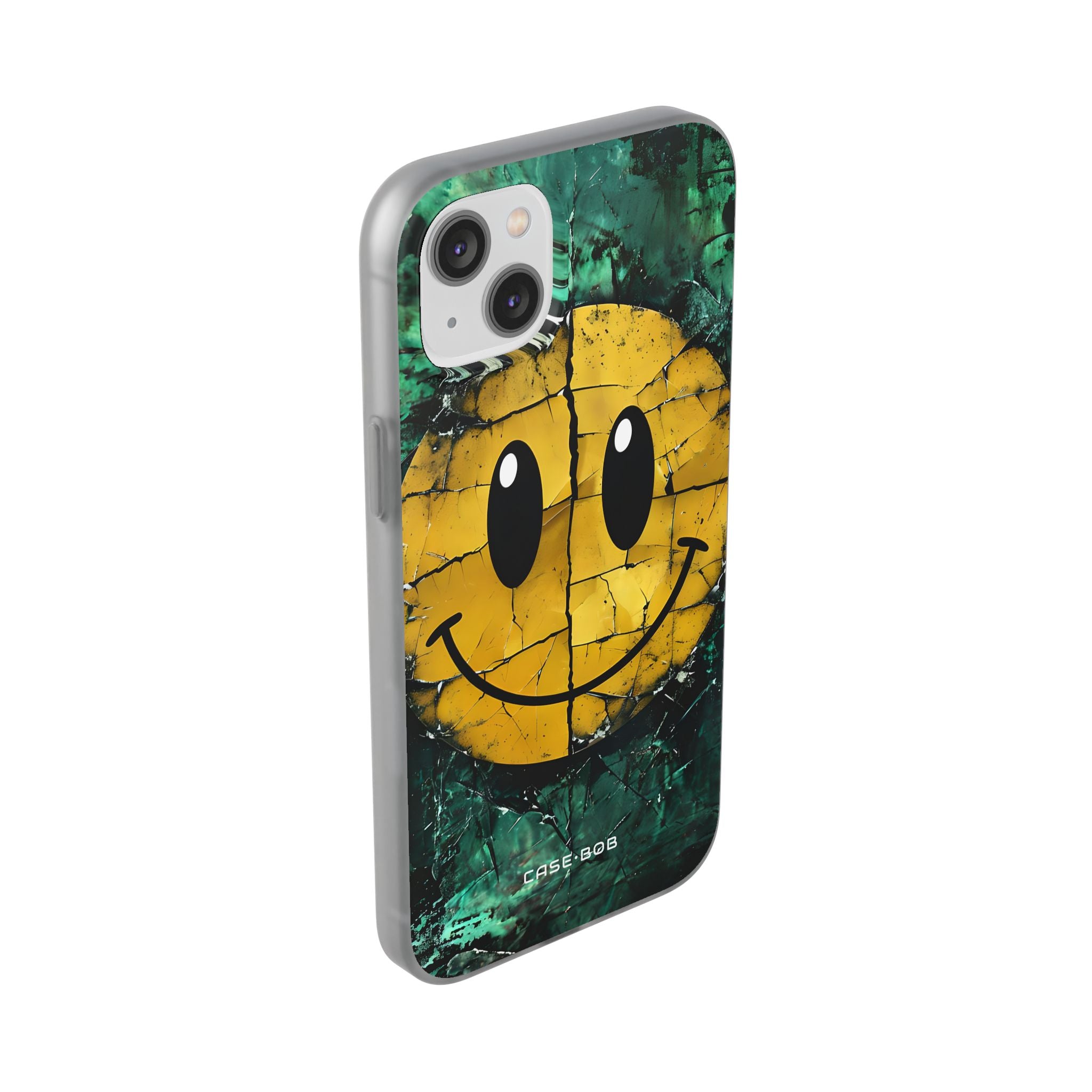Cracked Smiley iPhone 14 Plus Case - Soft