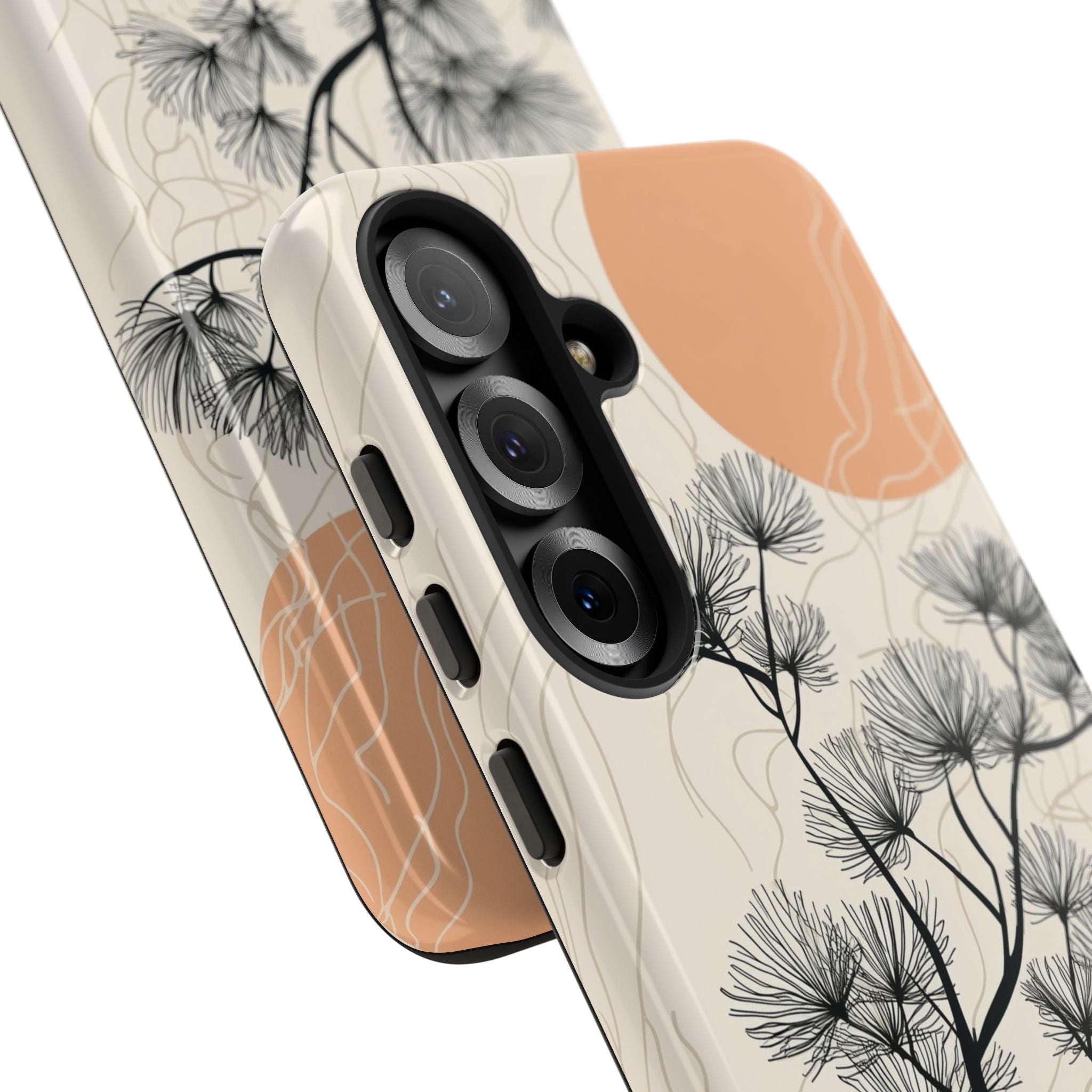 Spiky Tree Sunset Samsung S25 Plus Case - Tough