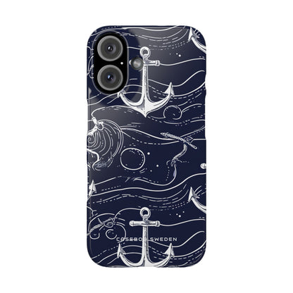 Gradient Anchorflow Waves iPhone 16 - Slim Phone Case