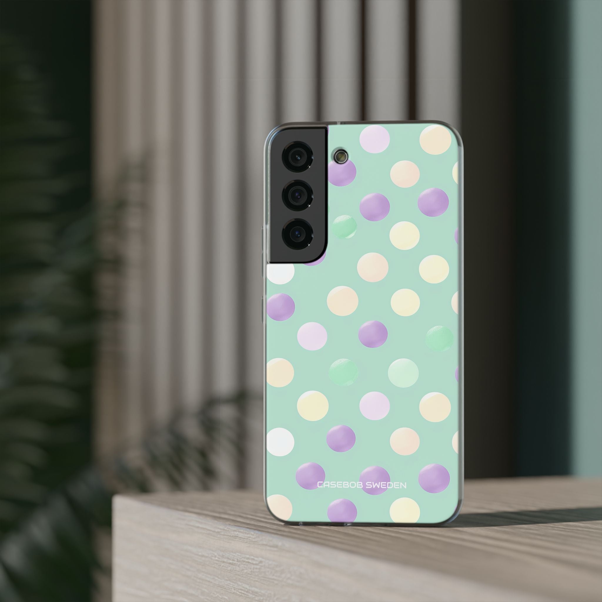 Pastel Polka Dots - Flexi Samsung S22 Phone Case