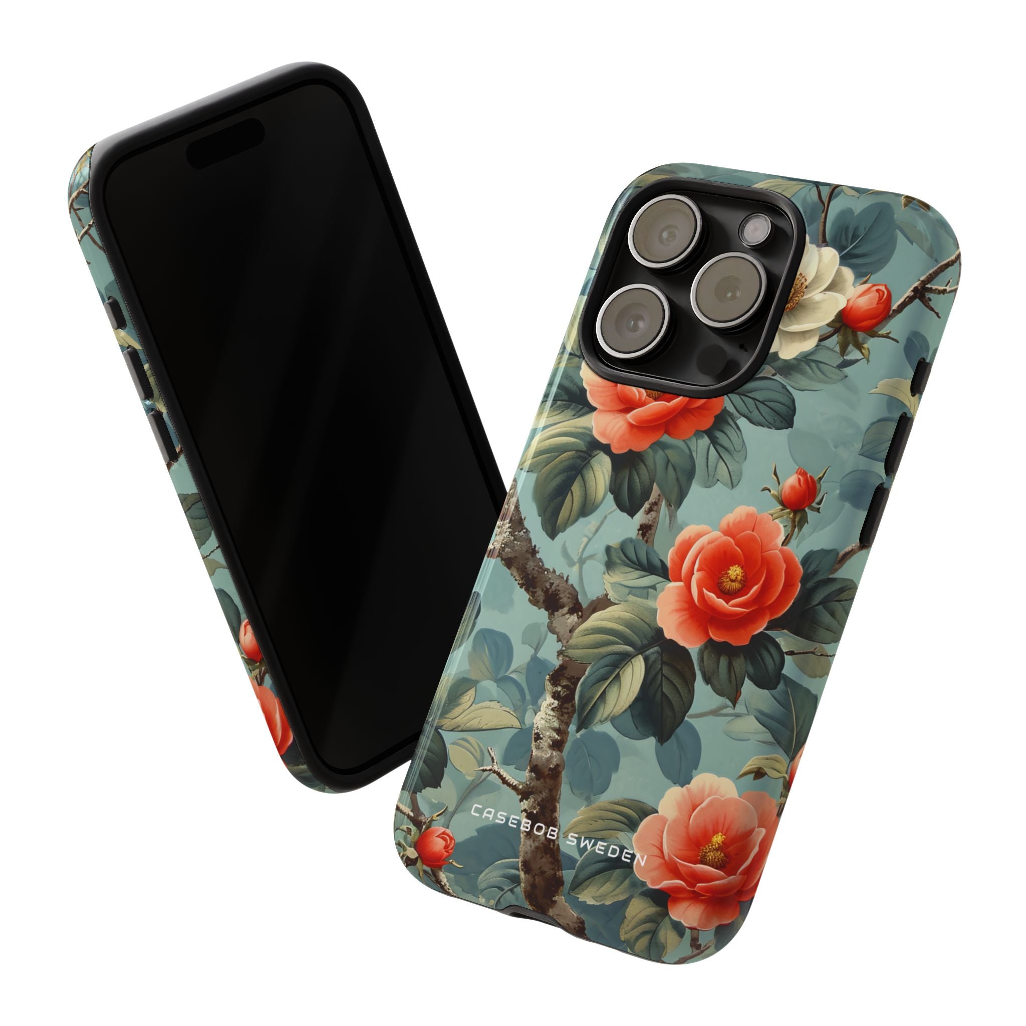 Vintage Floral Romance iPhone 15 - Tough Phone Case