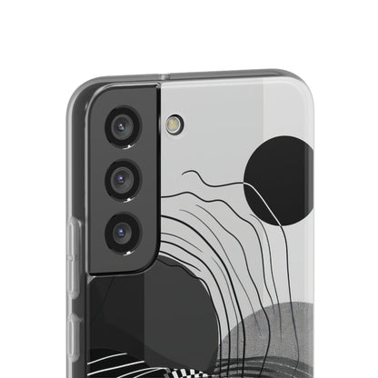 Monochrome Dynamics | Flexible Phone Case for Samsung Galaxy