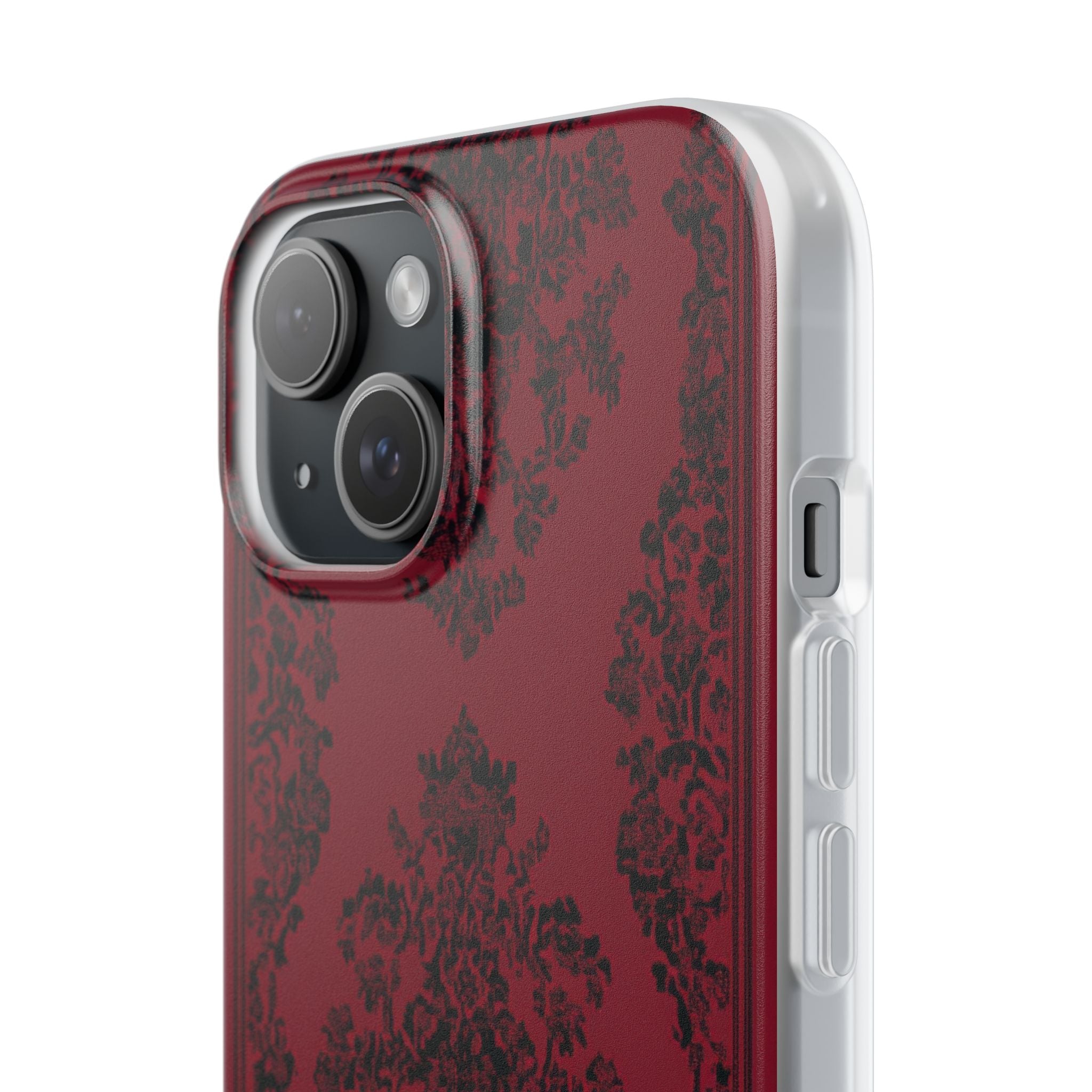 Gothic Crimson Elegance iPhone 15 - Flexi Phone Case