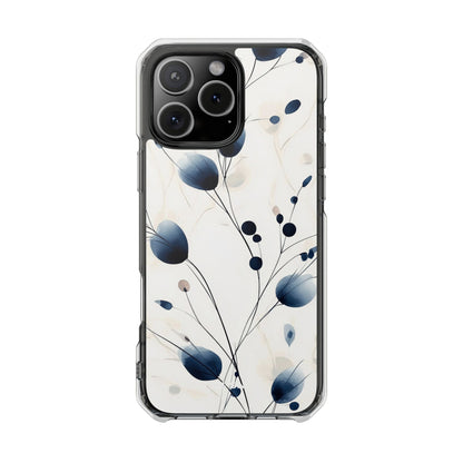 Floral Harmony Blue iPhone Case - Impact