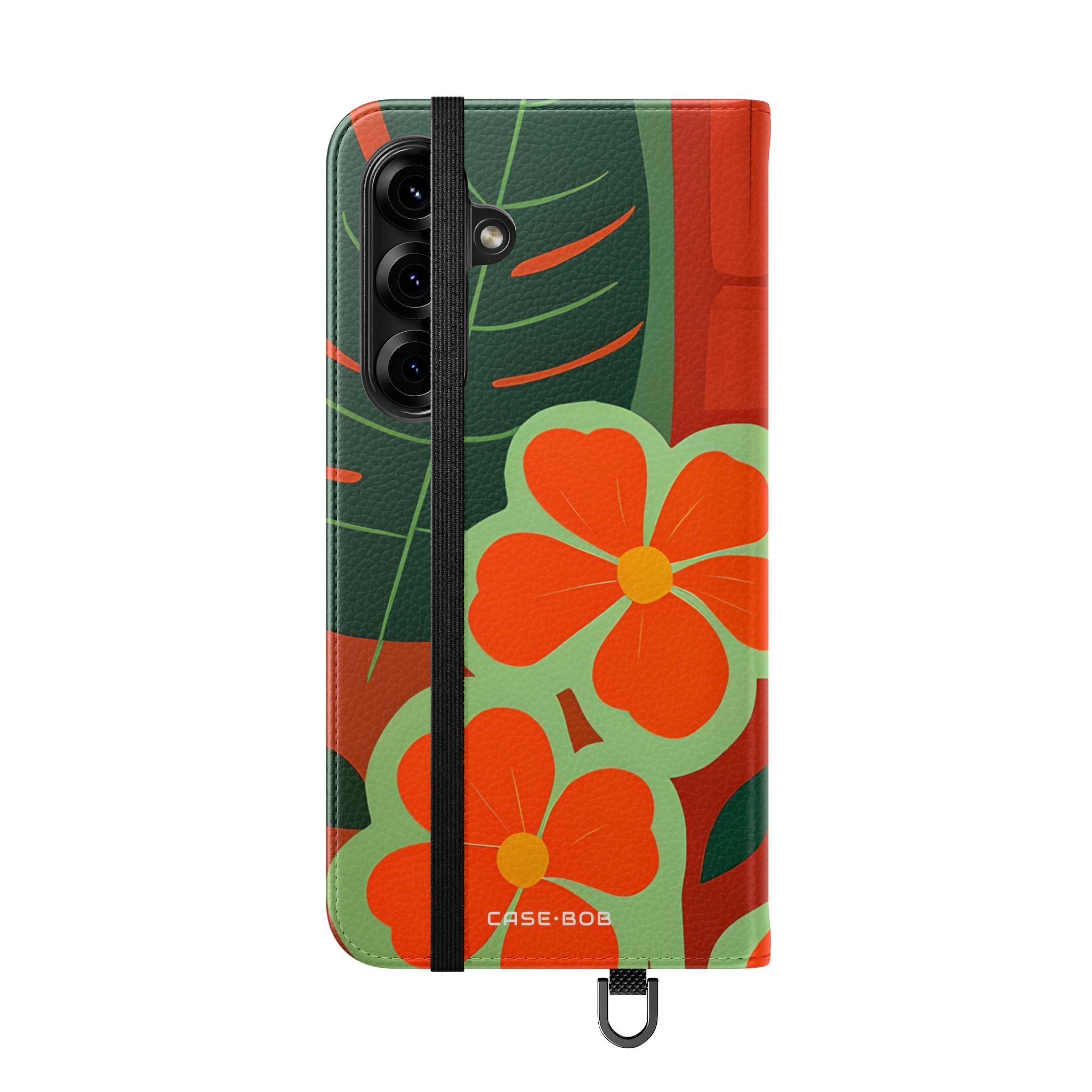 Orange Blossom Mosaic - Samsung S25+ Case - Lompakko