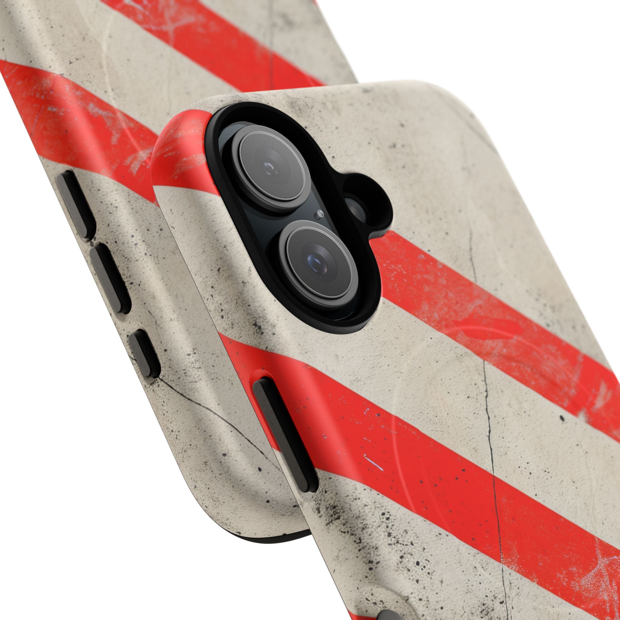 Striker Crimson Stripes iPhone 16 | Tough+ Phone Case