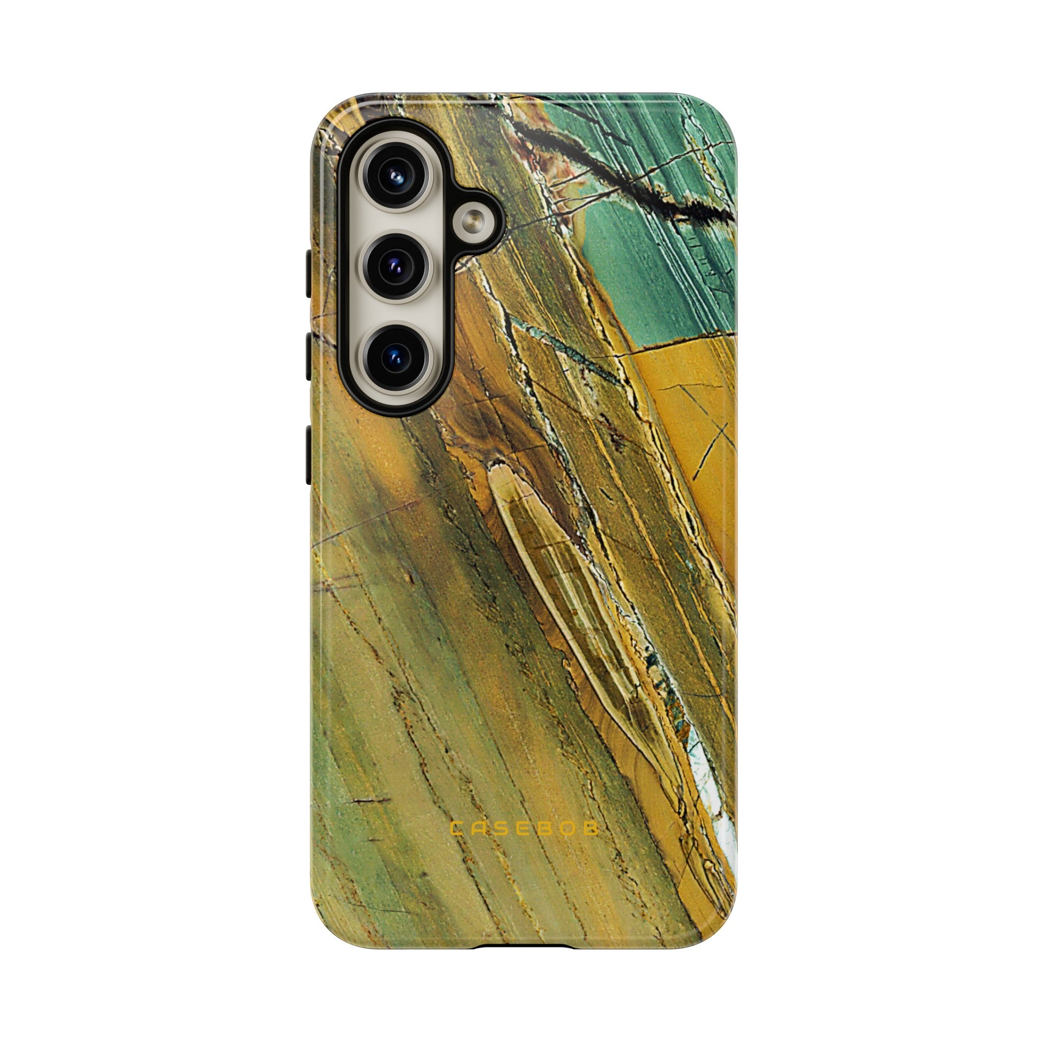 Cracked Yellow - Protective Phone Case