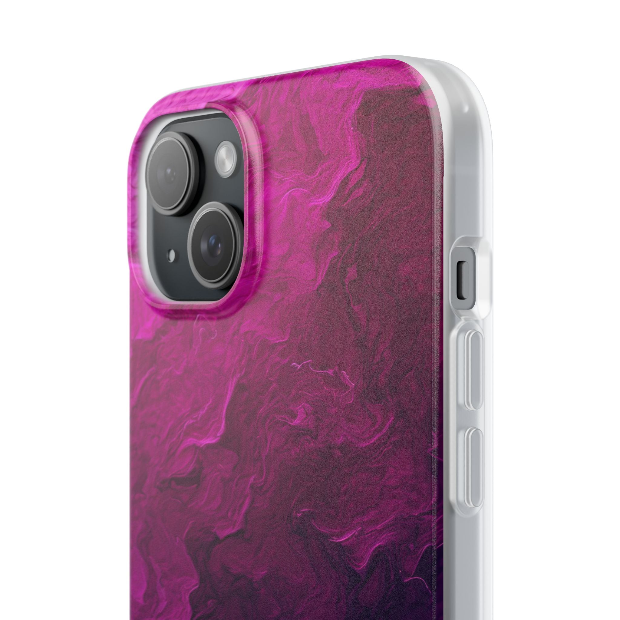 Violet Swirl iPhone 15 Plus Case - Soft