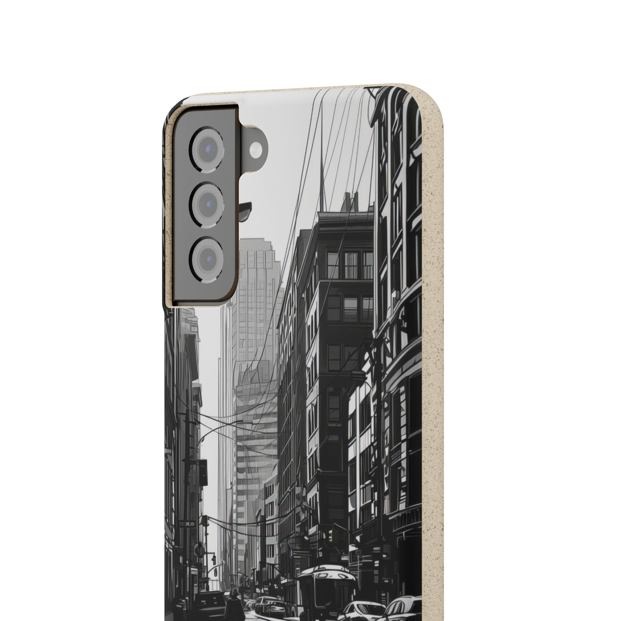 Noir Urban Serenity | Biodegradable Phone Case