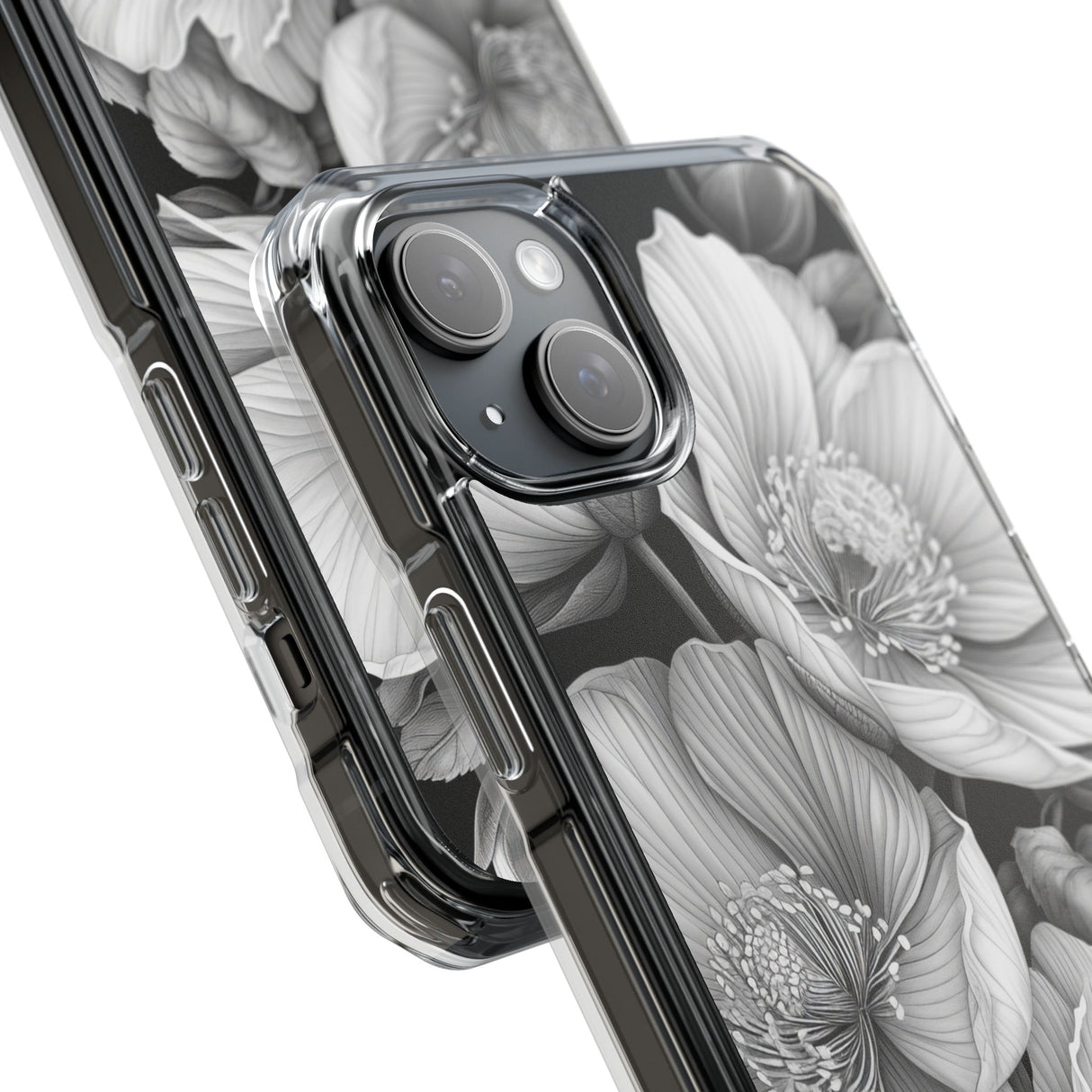 Botanical Elegance - Phone Case for iPhone (Clear Impact - Magnetic)