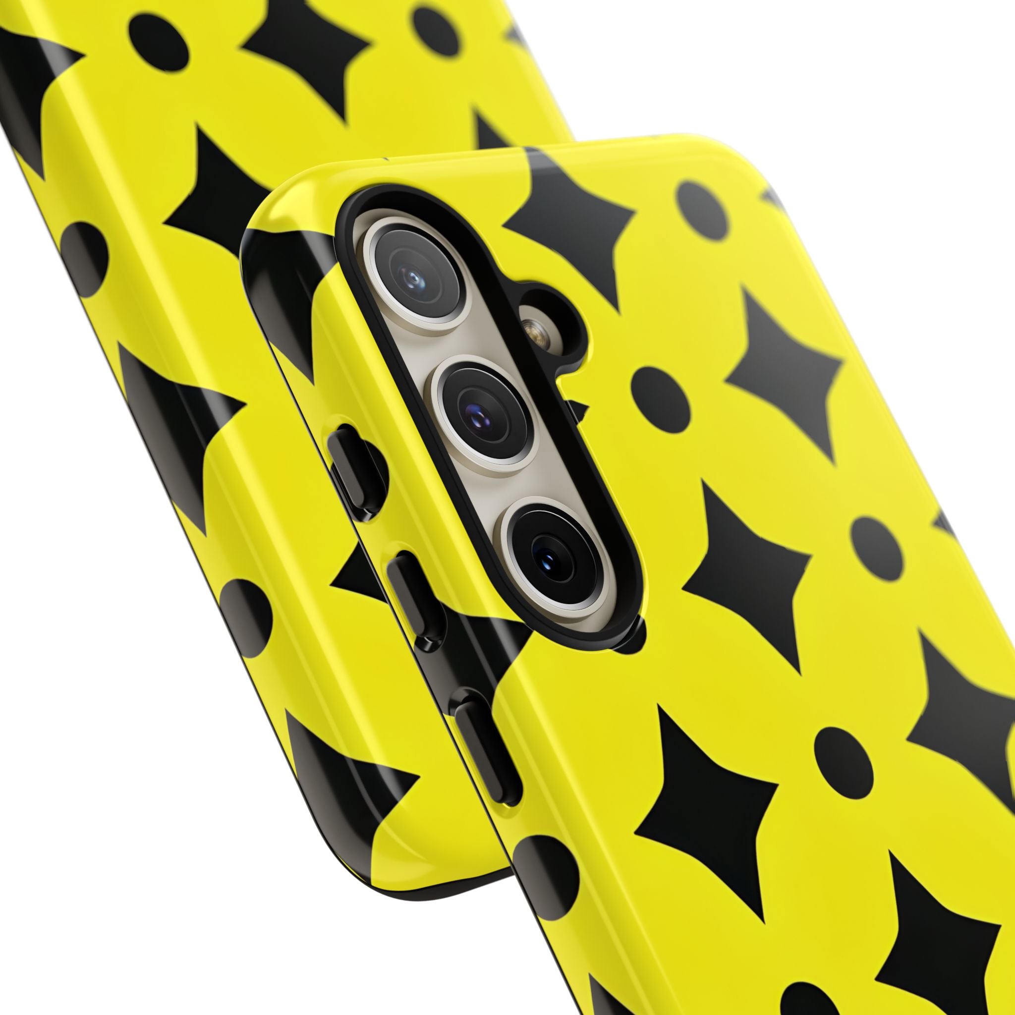 Vibrant Geometric Black Triangle Star Samsung S24 - Tough