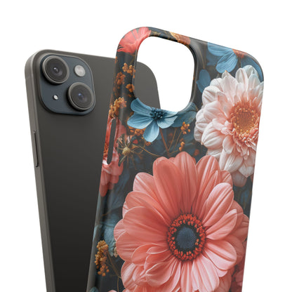 Surreal Floral Harmony iPhone 15 - Slim Phone Case