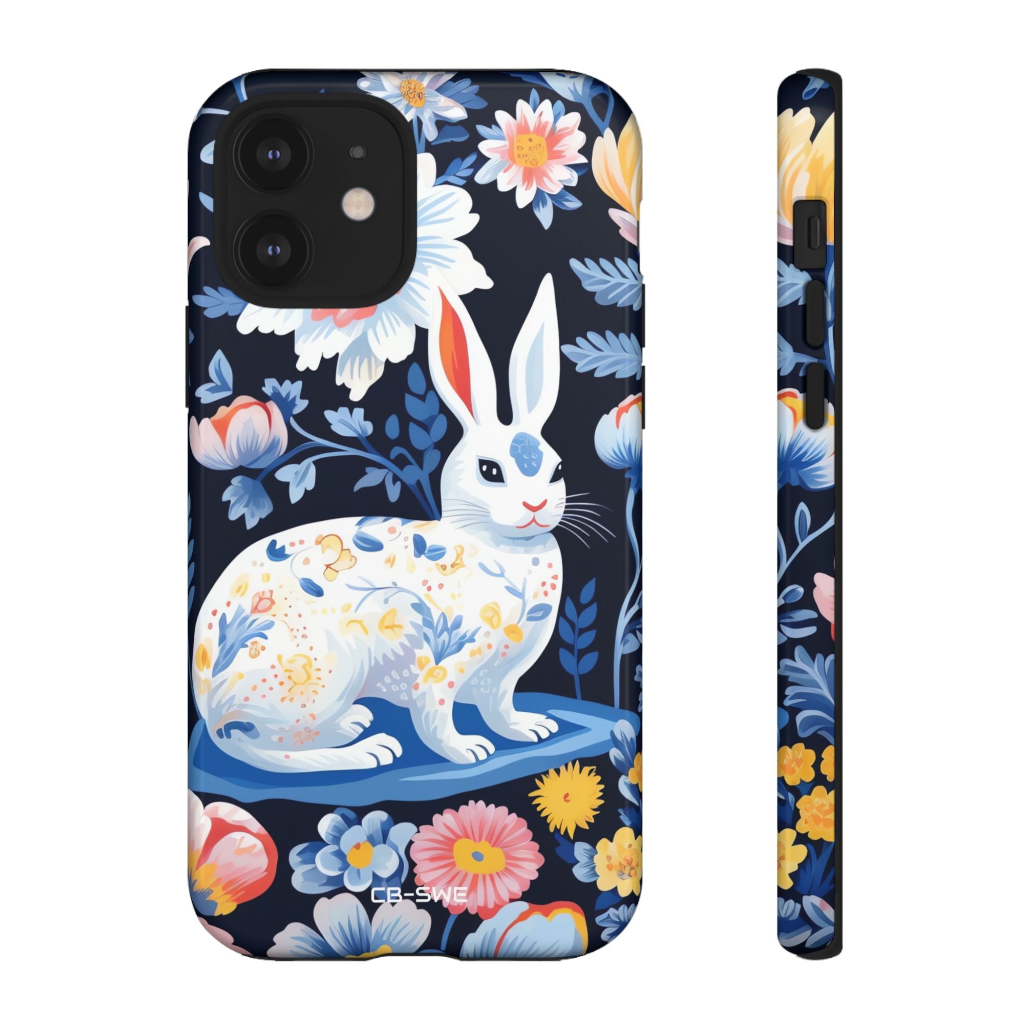Floral Rabbit Dances - iPhone Case