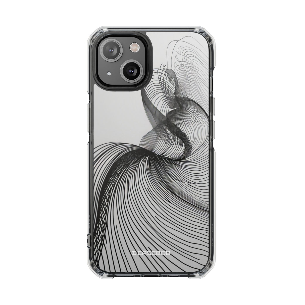 Fluid Elegance – Handyhülle für iPhone (Clear Impact – Magnetisch) 