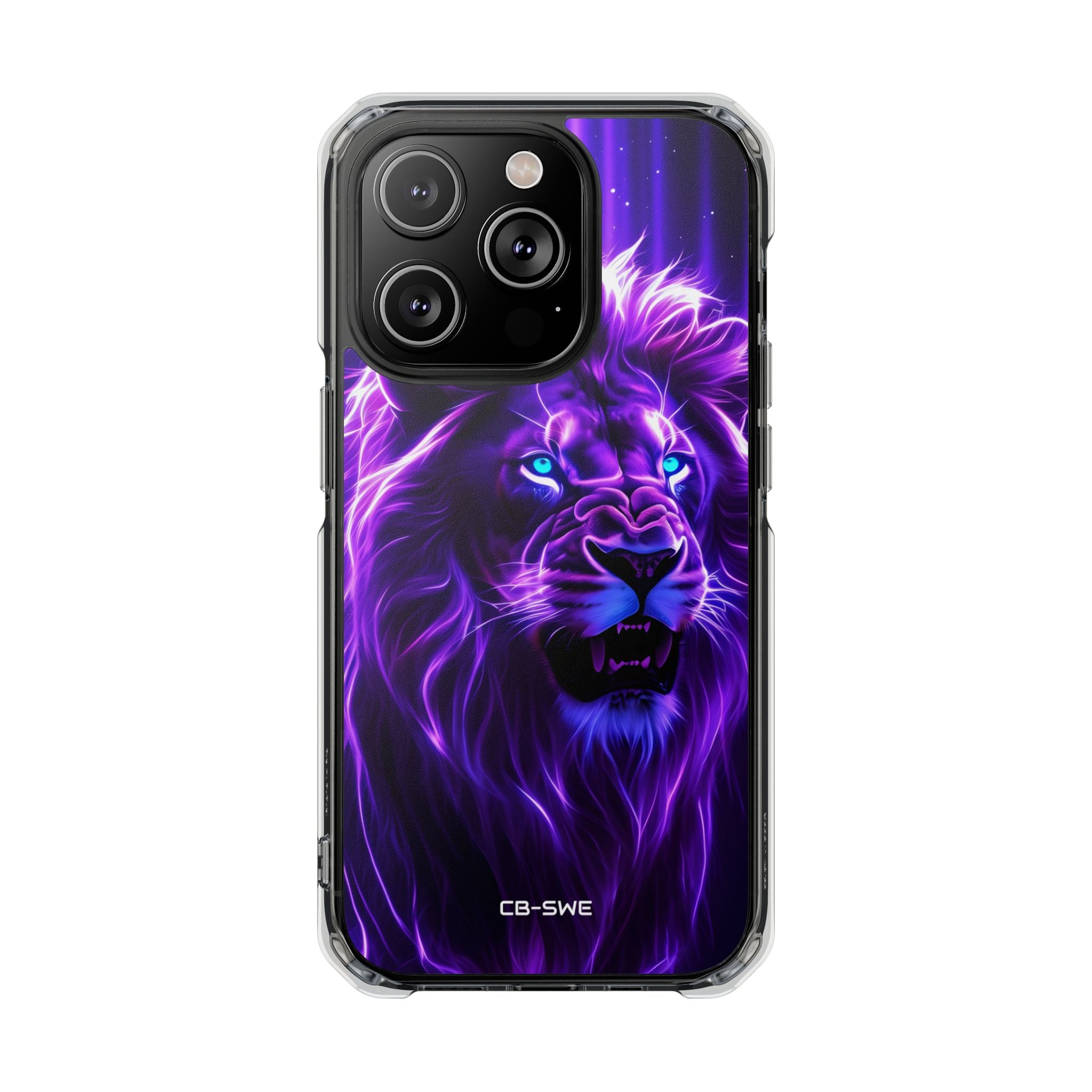 Neon Lion Majesty iPhone Case - Impact