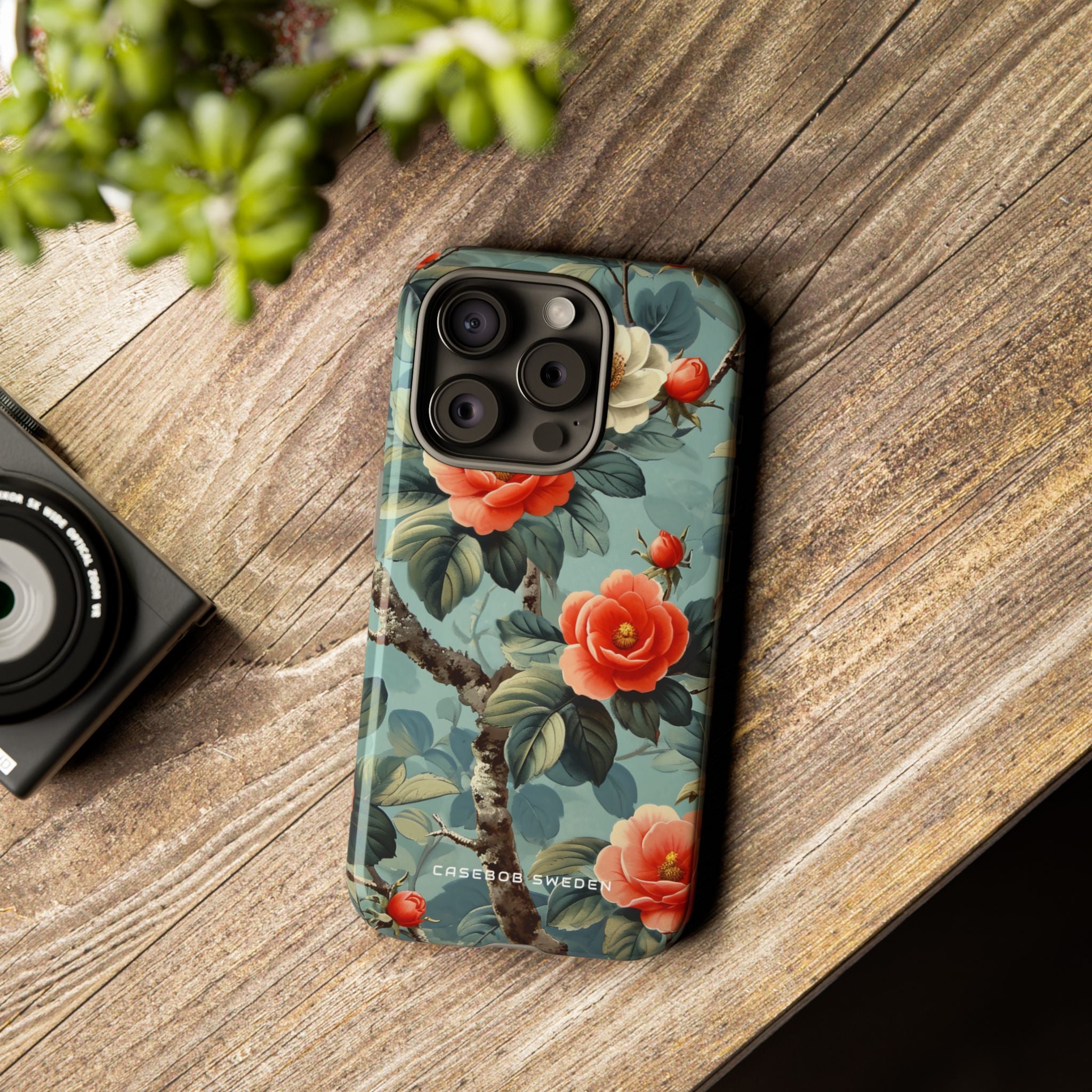 Vintage Floral Romance iPhone 15 - Tough Phone Case