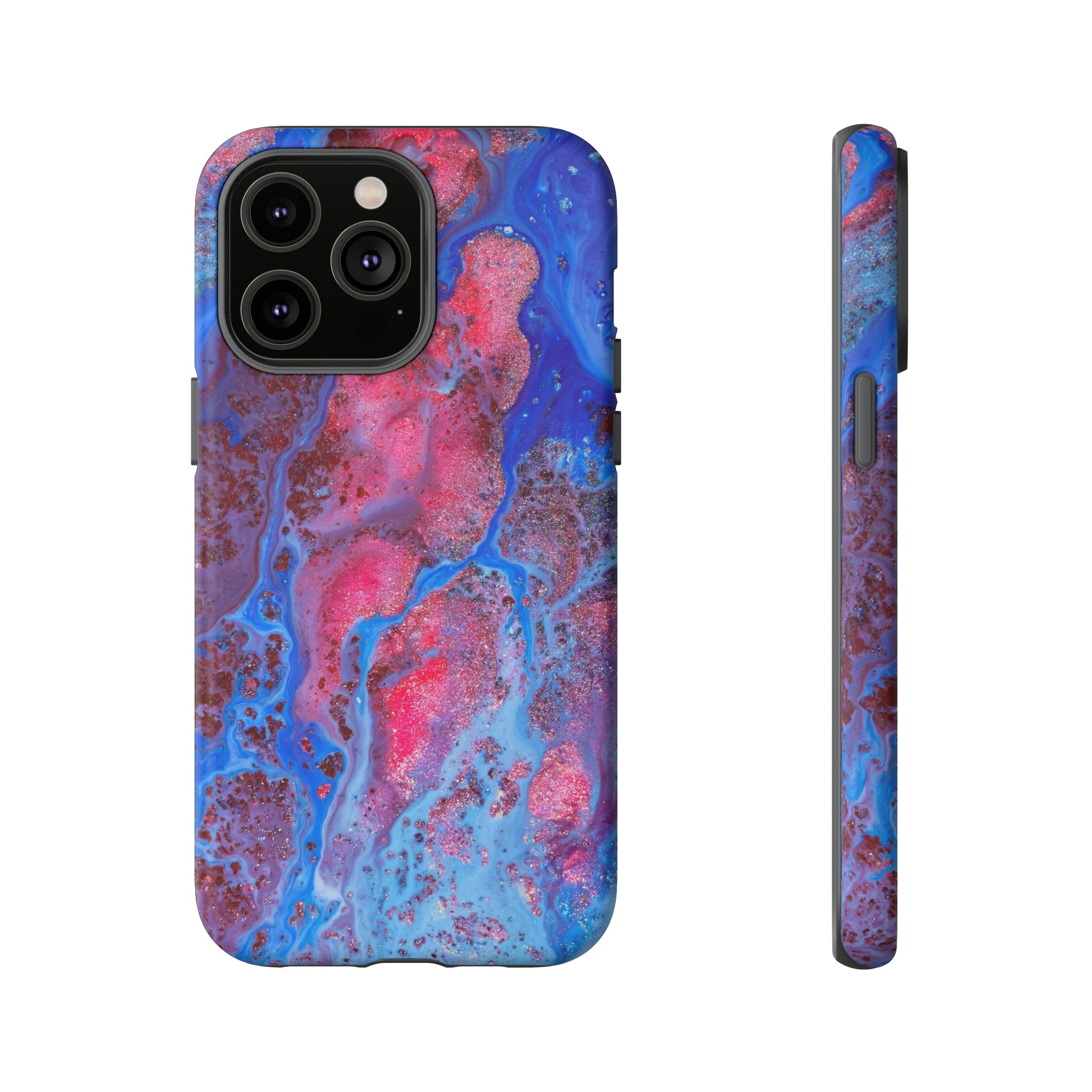 Red Mountain Ink Art iPhone Case (Protective) iPhone 14 Pro Max Matte Phone Case