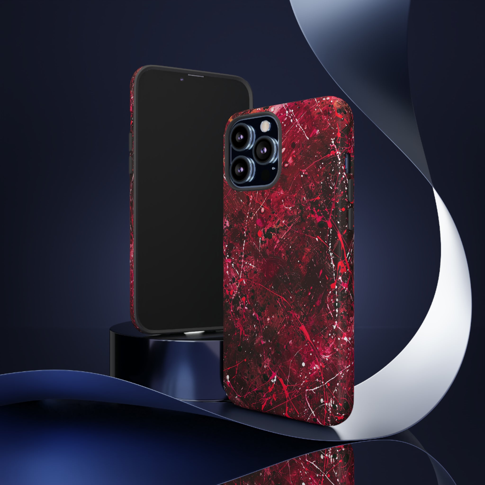 Crimson Splatter Dynamic - Protective Phone Case