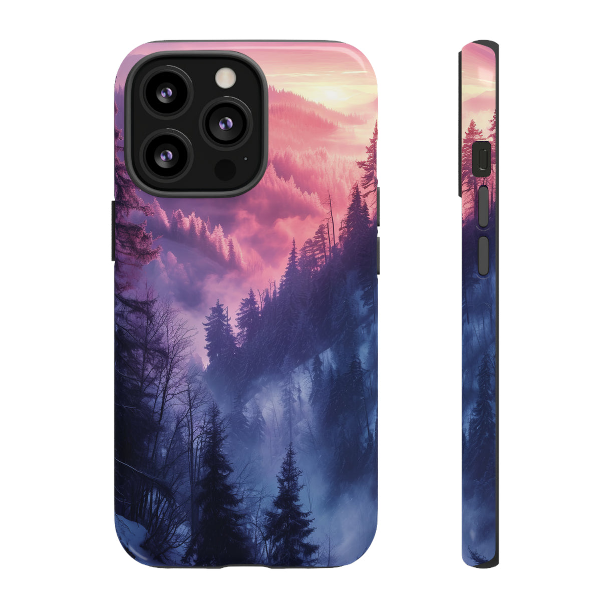 Forest Mountain Pastel Dream - Protective Phone Case