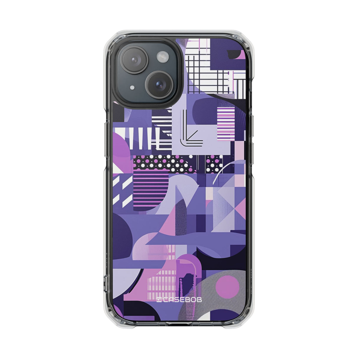 Ultra Violet Design | Handyhülle für iPhone (Clear Impact Case – magnetisch)