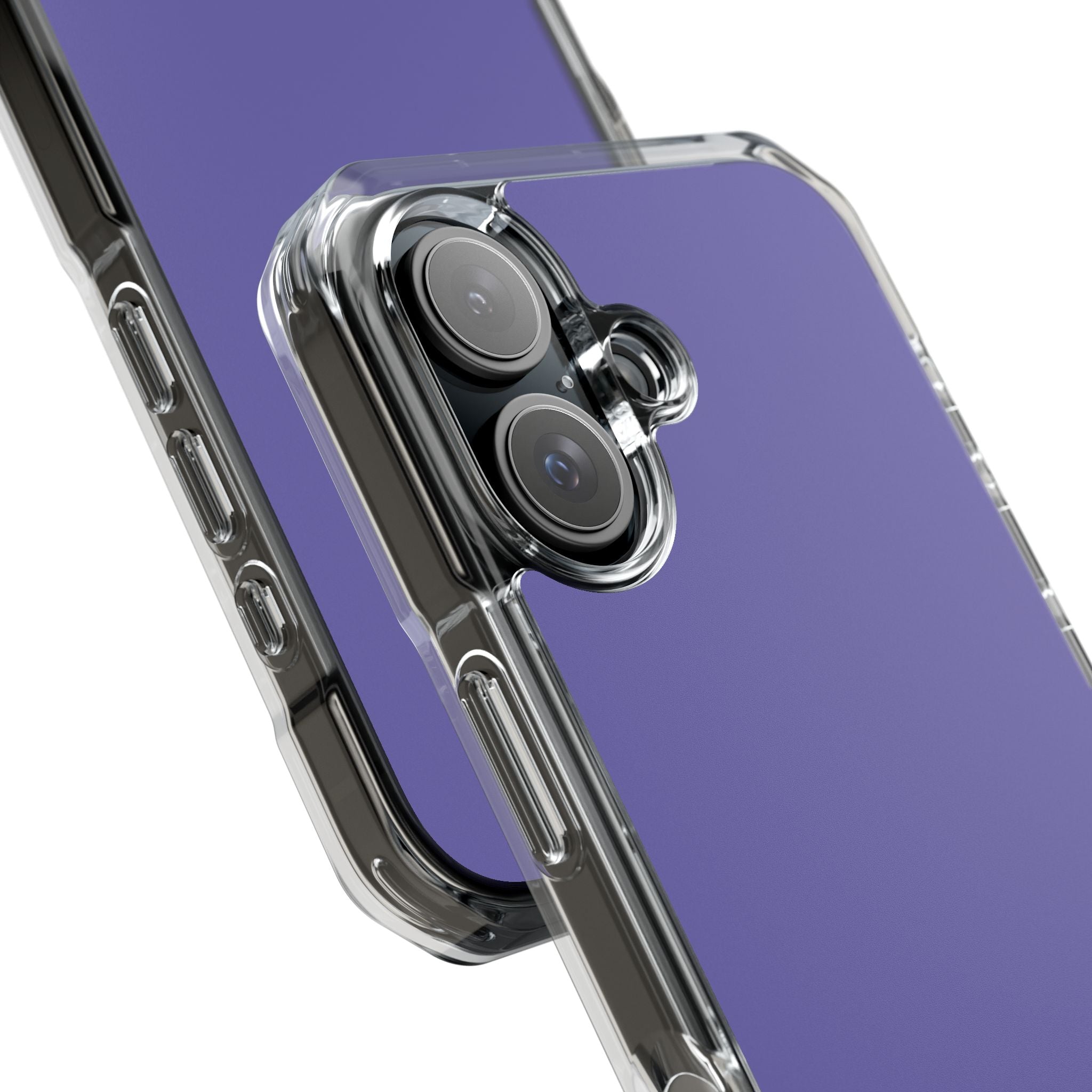 Mittleres Schieferblaues iPhone 16 - Transparente, schlagfeste Handyhülle